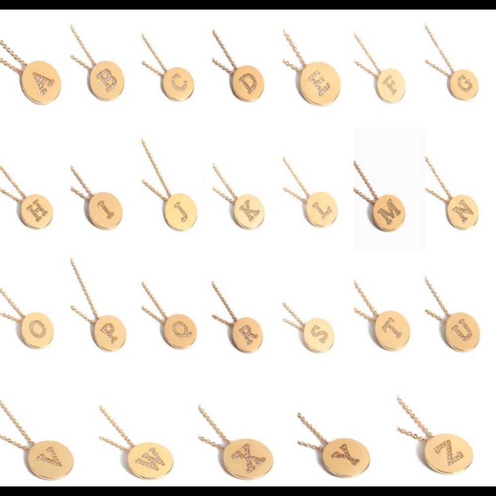 Letter “S” Gold and Diamond Necklace